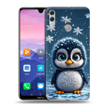 Пластиковый чехол на Huawei Honor 8X Max с принтом Новый год