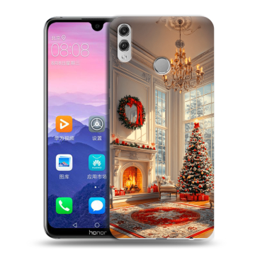 Пластиковый чехол на Huawei Honor 8X Max с принтом Новый год Пластиковый чехол на Huawei Honor 8X Max с принтом Новый год