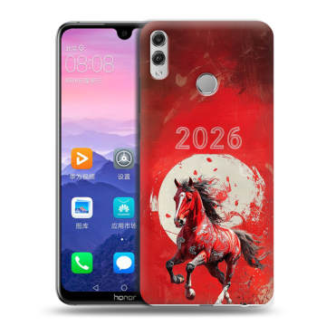 Пластиковый чехол на Huawei Honor 8X Max с принтом Новый год Пластиковый чехол на Huawei Honor 8X Max с принтом Новый год