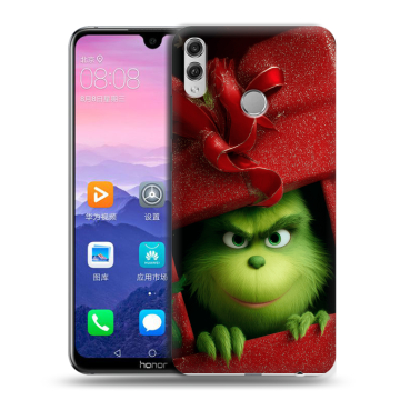Пластиковый чехол на Huawei Honor 8X Max с принтом Новый год Пластиковый чехол на Huawei Honor 8X Max с принтом Новый год