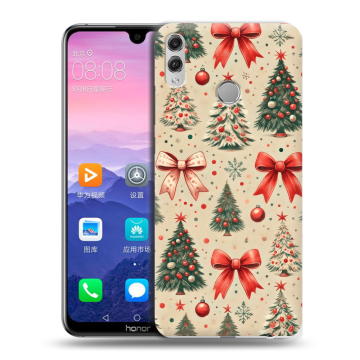 Пластиковый чехол на Huawei Honor 8X Max с принтом Новый год Пластиковый чехол на Huawei Honor 8X Max с принтом Новый год