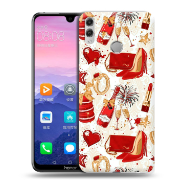 Пластиковый чехол на Huawei Honor 8X Max с принтом Новый год Пластиковый чехол на Huawei Honor 8X Max с принтом Новый год