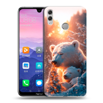 Пластиковый чехол на Huawei Honor 8X Max с принтом Новый год Пластиковый чехол на Huawei Honor 8X Max с принтом Новый год