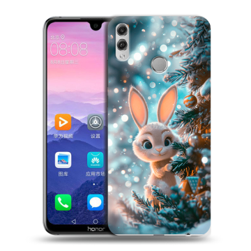 Пластиковый чехол на Huawei Honor 8X Max с принтом Новый год Пластиковый чехол на Huawei Honor 8X Max с принтом Новый год