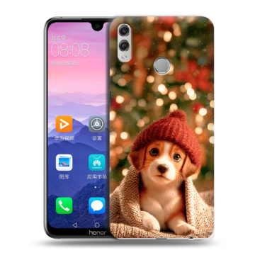 Пластиковый чехол на Huawei Honor 8X Max с принтом Новый год Пластиковый чехол на Huawei Honor 8X Max с принтом Новый год