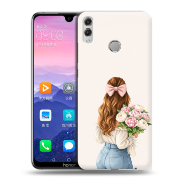 Пластиковый чехол на Huawei Honor 8X Max с принтом женский