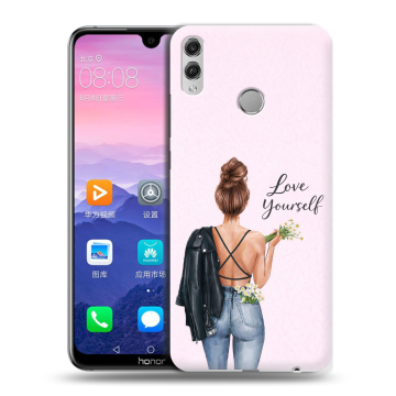 Пластиковый чехол на Huawei Honor 8X Max с принтом женский
