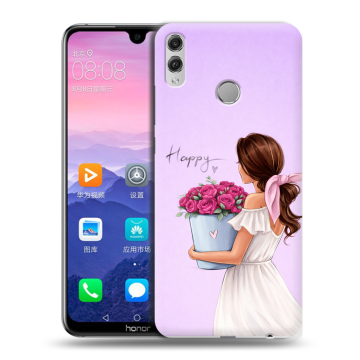 Пластиковый чехол на Huawei Honor 8X Max с принтом женский