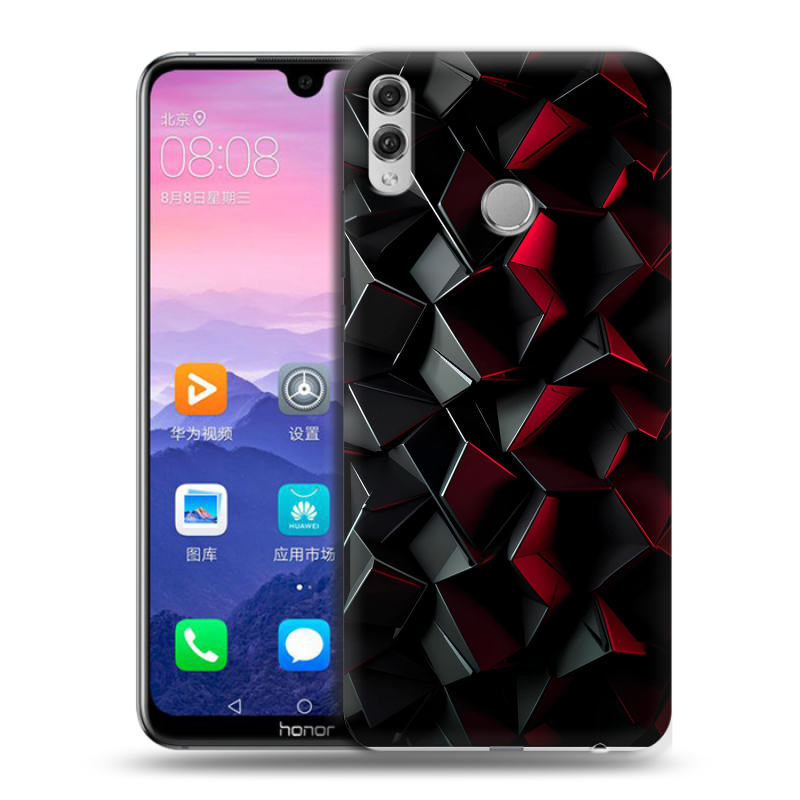 Пластиковый чехол на Huawei Honor 8X Max с принтом Абстракция Пластиковый чехол на Huawei Honor 8X Max с принтом Абстракция