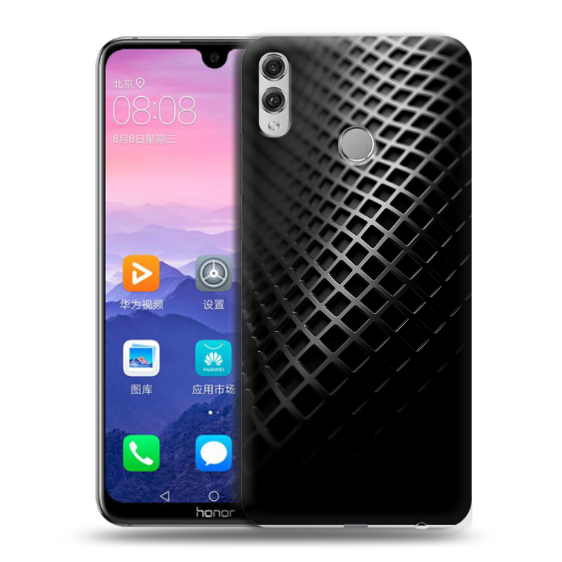 Пластиковый чехол на Huawei Honor 8X Max с принтом Текстура металла Пластиковый чехол на Huawei Honor 8X Max с принтом Текстура металла