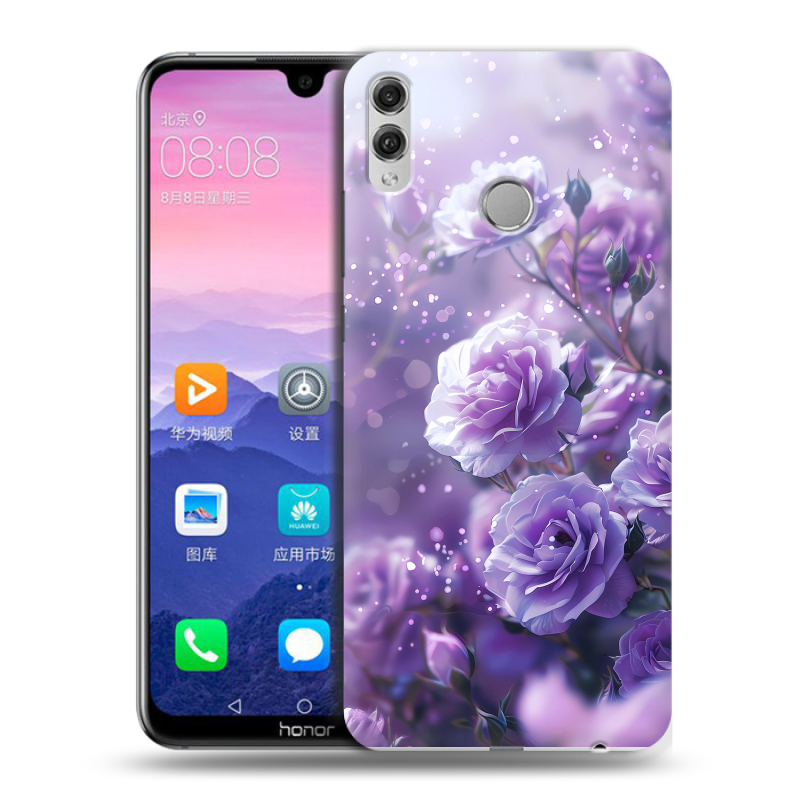 Пластиковый чехол на Huawei Honor 8X Max с принтом Розы цветы Пластиковый чехол на Huawei Honor 8X Max с принтом Розы цветы