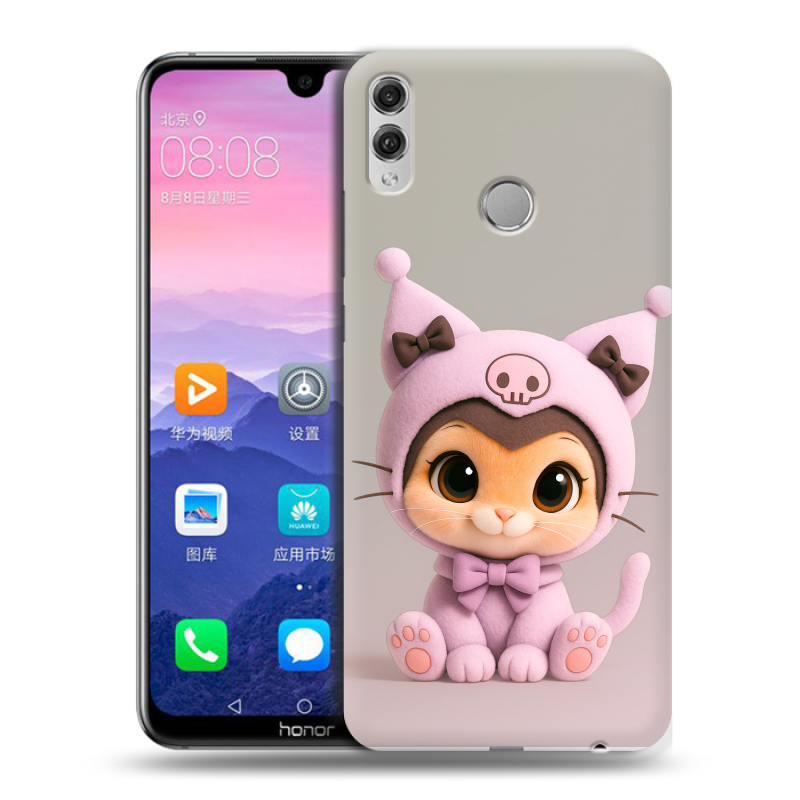Пластиковый чехол на Huawei Honor 8X Max с принтом Куроми Kuromi Пластиковый чехол на Huawei Honor 8X Max с принтом Куроми Kuromi