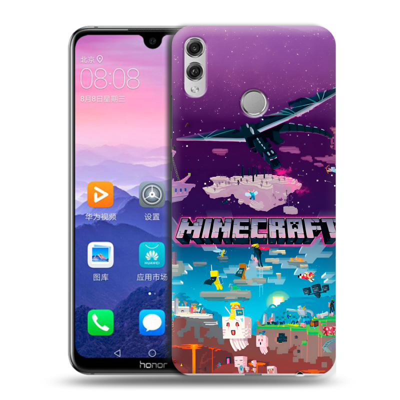 Пластиковый чехол на Huawei Honor 8X Max с принтом Майнкрафт Minecraft Пластиковый чехол на Huawei Honor 8X Max с принтом Майнкрафт Minecraft