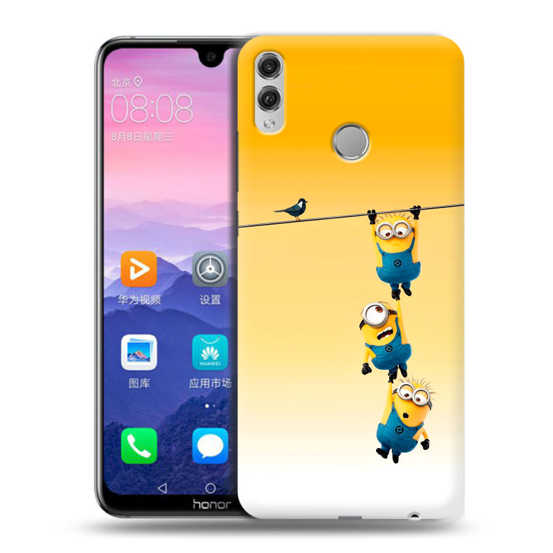 Пластиковый чехол на Huawei Honor 8X Max с принтом Миньоны Пластиковый чехол на Huawei Honor 8X Max с принтом Миньоны