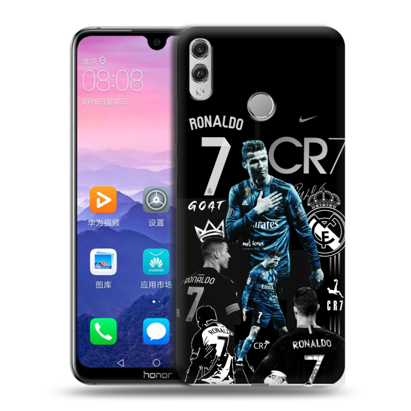 Пластиковый чехол на Huawei Honor 8X Max с принтом Реал Роналдо Пластиковый чехол на Huawei Honor 8X Max с принтом Реал Роналдо