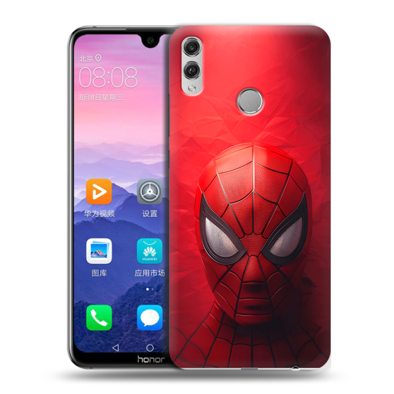 Пластиковый чехол на Huawei Honor 8X Max с принтом Spiderman Человек паук Пластиковый чехол на Huawei Honor 8X Max с принтом Spiderman Человек паук