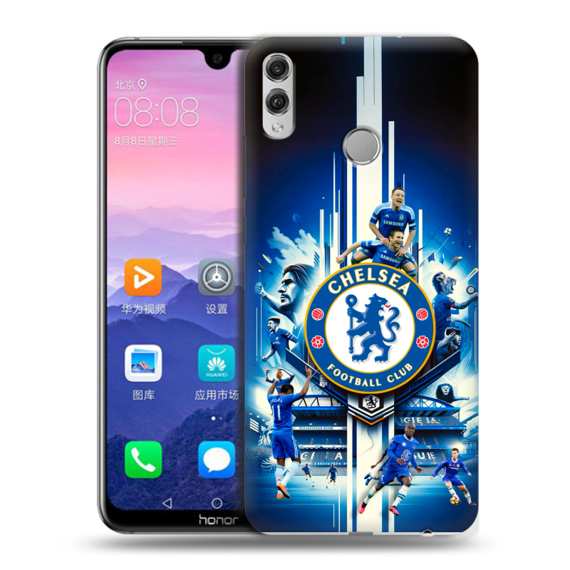 Пластиковый чехол на Huawei Honor 8X Max с принтом Chelsea Челси Пластиковый чехол на Huawei Honor 8X Max с принтом Chelsea Челси