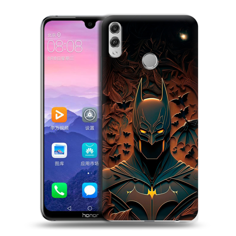 Пластиковый чехол на Huawei Honor 8X Max с принтом Batman Бэтмен Пластиковый чехол на Huawei Honor 8X Max с принтом Batman Бэтмен