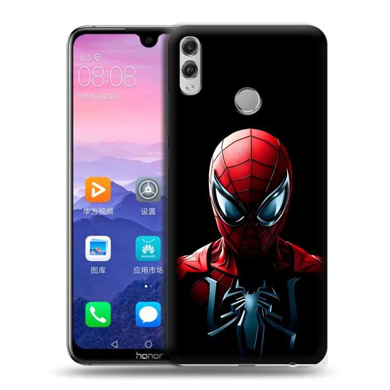 Пластиковый чехол на Huawei Honor 8X Max с принтом Spiderman Человек паук Пластиковый чехол на Huawei Honor 8X Max с принтом Spiderman Человек паук