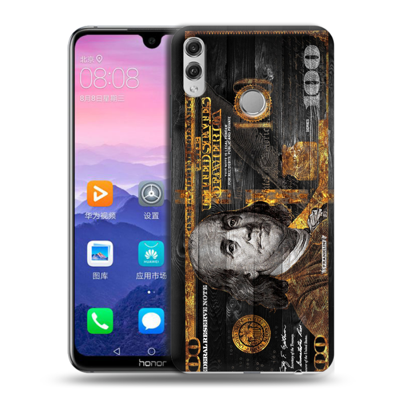 Пластиковый чехол на Huawei Honor 8X Max с принтом Доллар деньги Пластиковый чехол на Huawei Honor 8X Max с принтом Доллар деньги