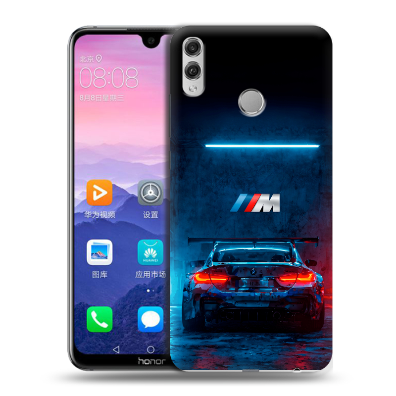 Пластиковый чехол на Huawei Honor 8X Max с принтом BMW БМВ Пластиковый чехол на Huawei Honor 8X Max с принтом BMW БМВ