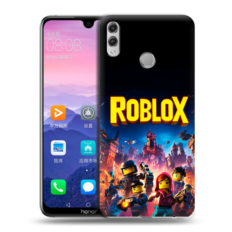 Пластиковый чехол на Huawei Honor 8X Max с принтом Roblox Роблокс Пластиковый чехол на Huawei Honor 8X Max с принтом Roblox Роблокс