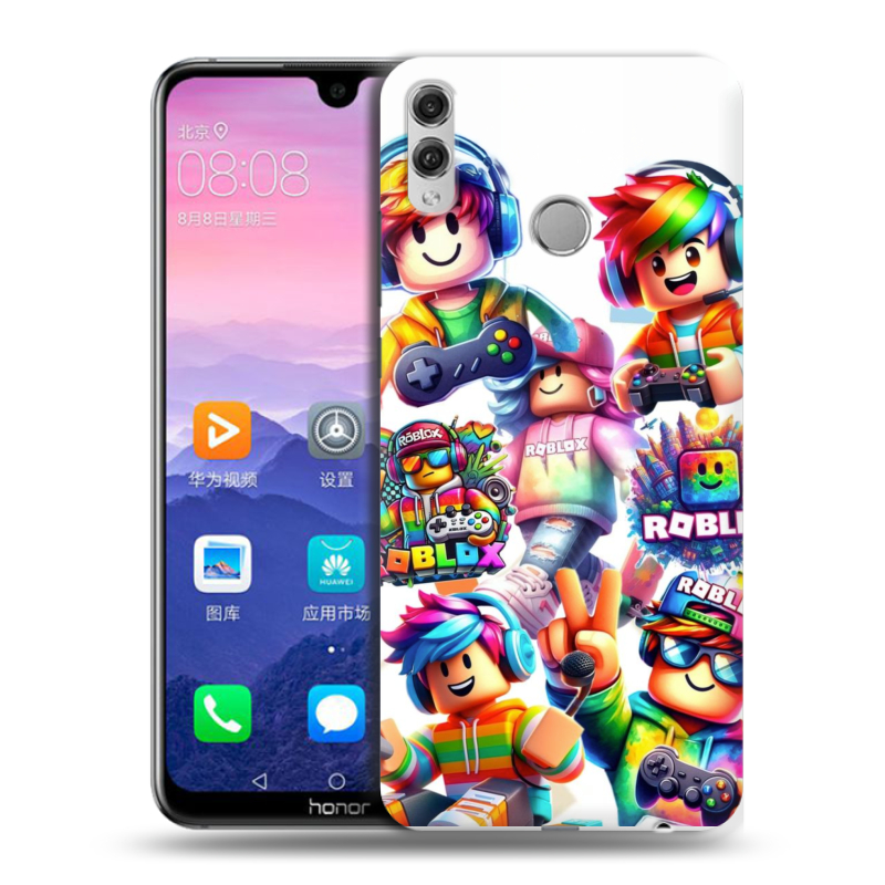 Пластиковый чехол на Huawei Honor 8X Max с принтом Roblox Роблокс Пластиковый чехол на Huawei Honor 8X Max с принтом Roblox Роблокс