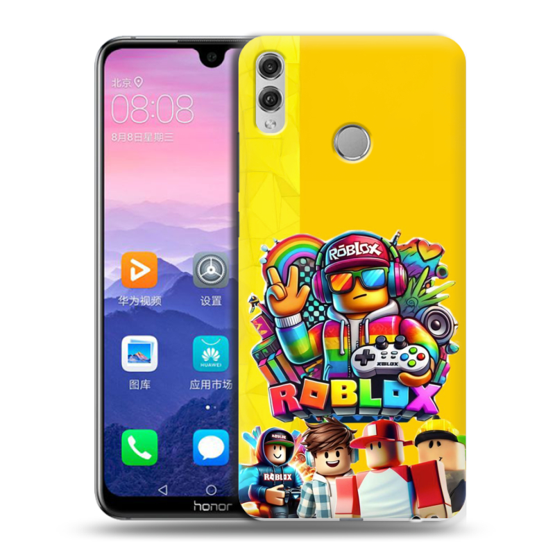 Пластиковый чехол на Huawei Honor 8X Max с принтом Roblox Роблокс Пластиковый чехол на Huawei Honor 8X Max с принтом Roblox Роблокс