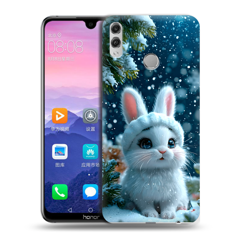 Пластиковый чехол на Huawei Honor 8X Max с принтом Новый год Пластиковый чехол на Huawei Honor 8X Max с принтом Новый год