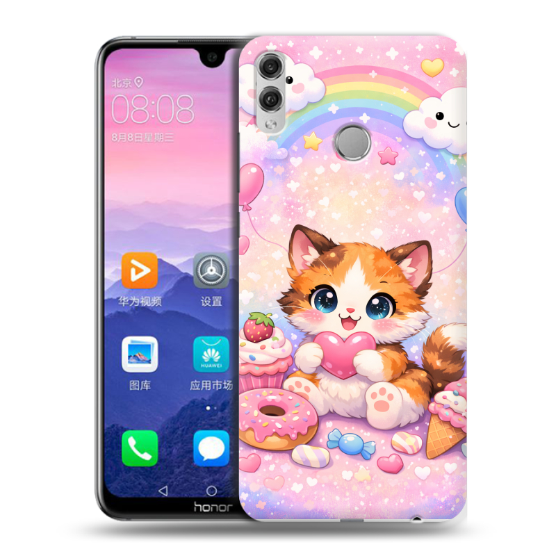 Пластиковый чехол на Huawei Honor 8X Max с принтом для девочек Пластиковый чехол на Huawei Honor 8X Max с принтом для девочек