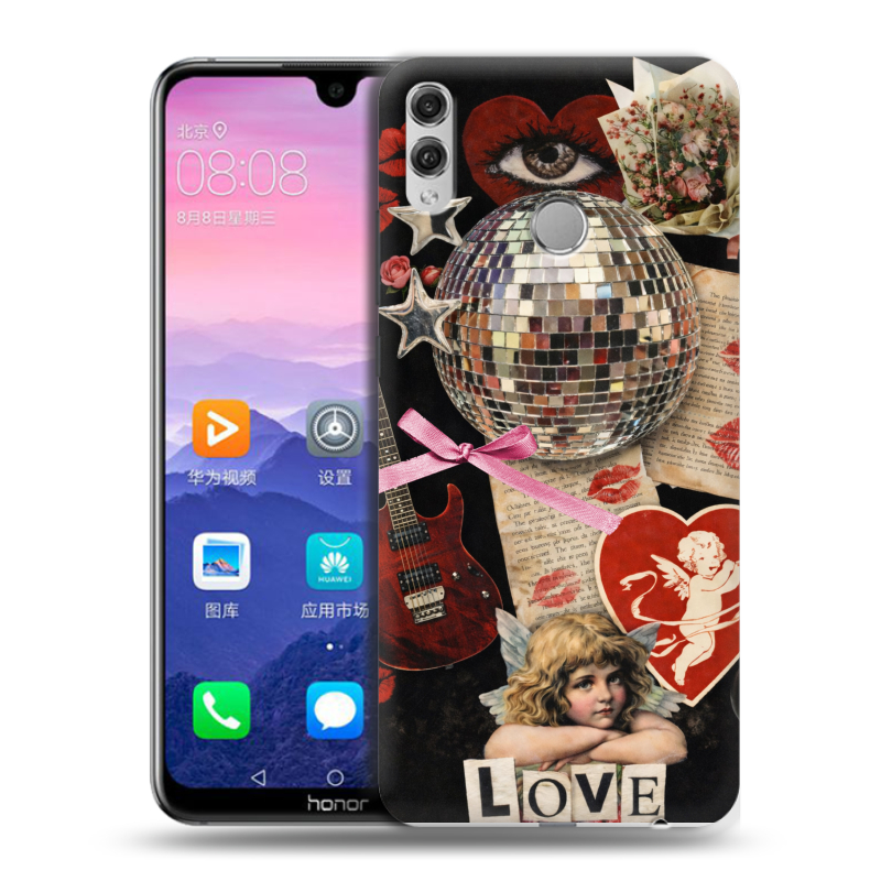Пластиковый чехол на Huawei Honor 8X Max с принтом для девочек Пластиковый чехол на Huawei Honor 8X Max с принтом для девочек