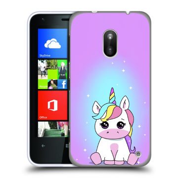 Пластиковый чехол на Nokia Lumia 620 с принтом Единорог