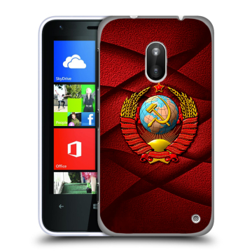 Пластиковый чехол на Nokia Lumia 620 с принтом Герб СССР