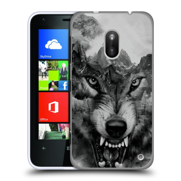 Пластиковый чехол на Nokia Lumia 620 с принтом Волк