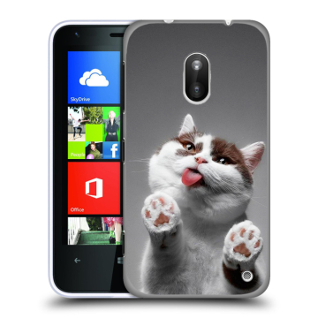 Пластиковый чехол на Nokia Lumia 620 с принтом Коты