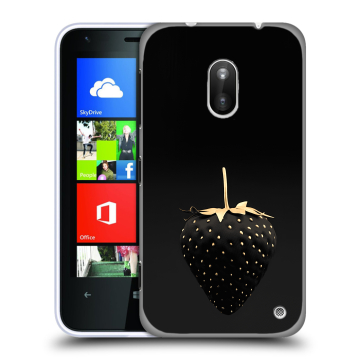 Пластиковый чехол на Nokia Lumia 620 с принтом Черная клубника