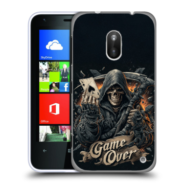 Пластиковый чехол на Nokia Lumia 620 с принтом Скелет карты Пластиковый чехол на Nokia Lumia 620 с принтом Скелет карты
