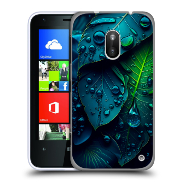 Пластиковый чехол на Nokia Lumia 620 с принтом Листья