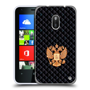 Пластиковый чехол на Nokia Lumia 620 с принтом Герб России принт