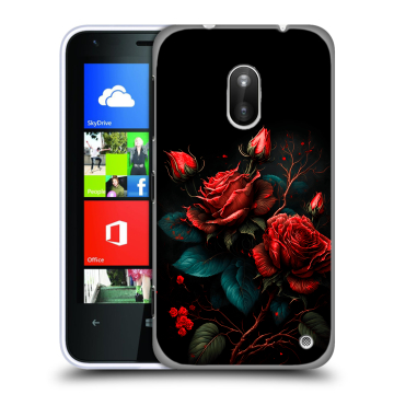 Пластиковый чехол на Nokia Lumia 620 с принтом Розы красные