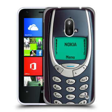 Пластиковый чехол на Nokia Lumia 620 с принтом Старый телефон Пластиковый чехол на Nokia Lumia 620 с принтом Старый телефон