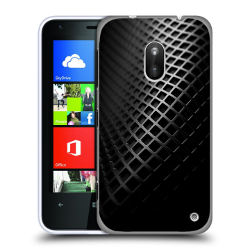Пластиковый чехол на Nokia Lumia 620 с принтом Текстура металла