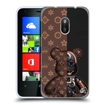Пластиковый чехол на Nokia Lumia 620 с принтом Луи робот