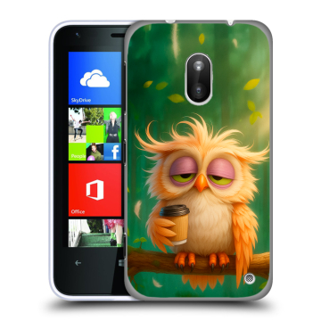 Пластиковый чехол на Nokia Lumia 620 с принтом сова