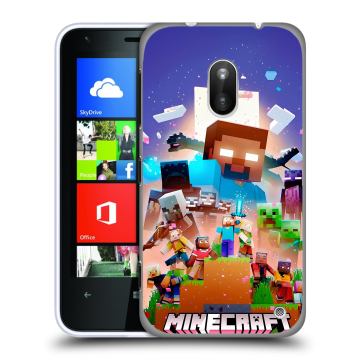 Пластиковый чехол на Nokia Lumia 620 с принтом Майнкрафт Minecraft Пластиковый чехол на Nokia Lumia 620 с принтом Майнкрафт Minecraft