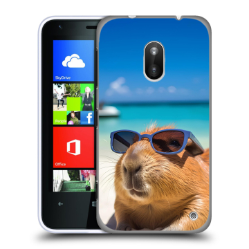 Пластиковый чехол на Nokia Lumia 620 с принтом Капибара