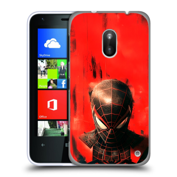 Пластиковый чехол на Nokia Lumia 620 с принтом человек паук spiderman