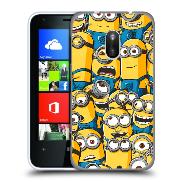 Пластиковый чехол на Nokia Lumia 620 с принтом Миньоны