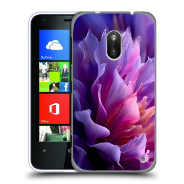 Пластиковый чехол на Nokia Lumia 620 с принтом женский цветы