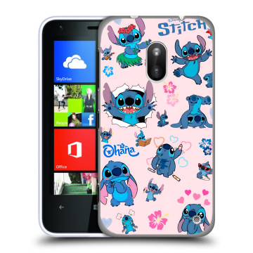 Пластиковый чехол на Nokia Lumia 620 с принтом Лило и Стич